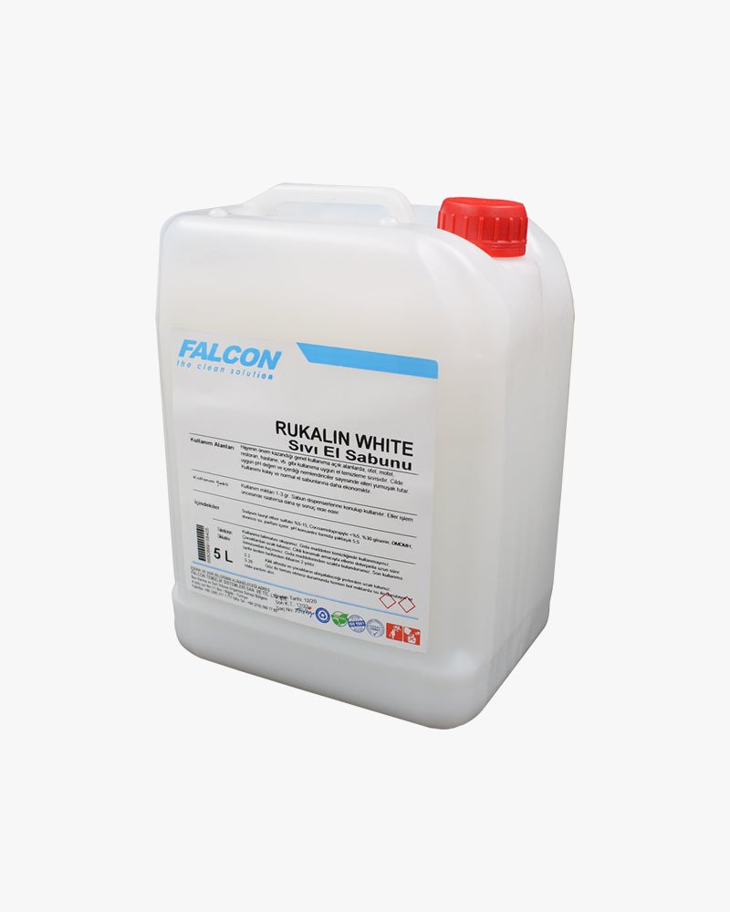RUKALIN WHITE(BEYAZ) SIVI EL SABUNU SEDEFLİ 5 LT.