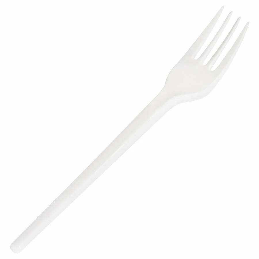 Eko Plastik Çatal Beyaz 100'lü Pkt