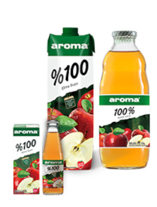AROMA MEYVE SUYU ELMA SUYU 1 LT*12 Lİ
