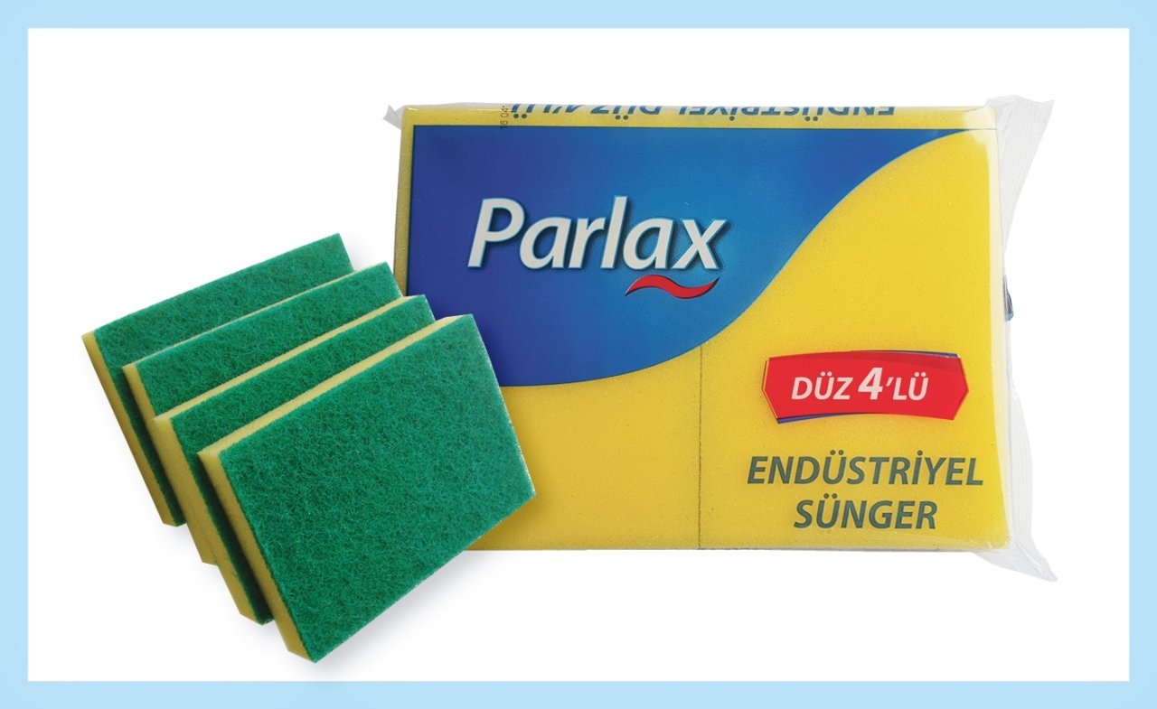 ENDÜSTRİYEL DÜZ 4 LÜ BULAŞIK SÜNGERİ