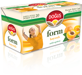 Doğuş Form Çayı Kayısılı Kutuda 20 Adet x2 gr.