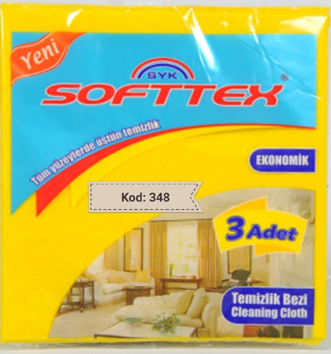 SOFTTEX 3 LÜ SARI BEZ