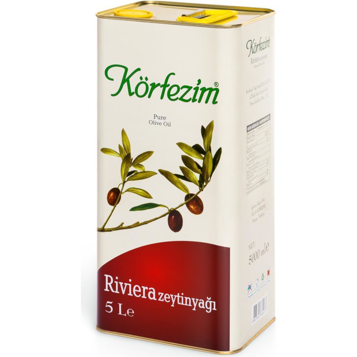 Körfezim Riviera Zeytinyağı 5 lt