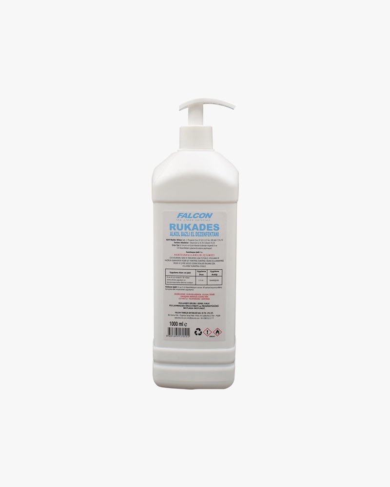 Rukades alkol bazlı el dezenfektanı 1 lt.
