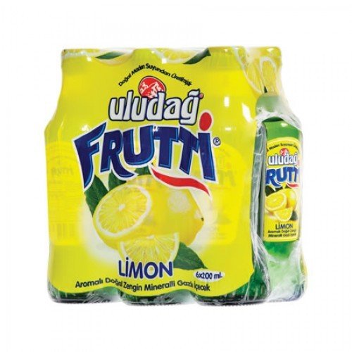 Uludağ Frutti Aromalı Maden Suyu 6X200 Ml. - Limon