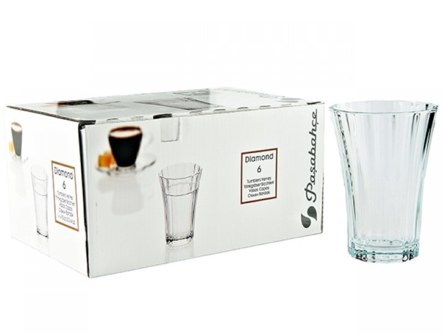 Paşabahçe 52400 Diamond Kahve Yanı Bardağı 6'lı